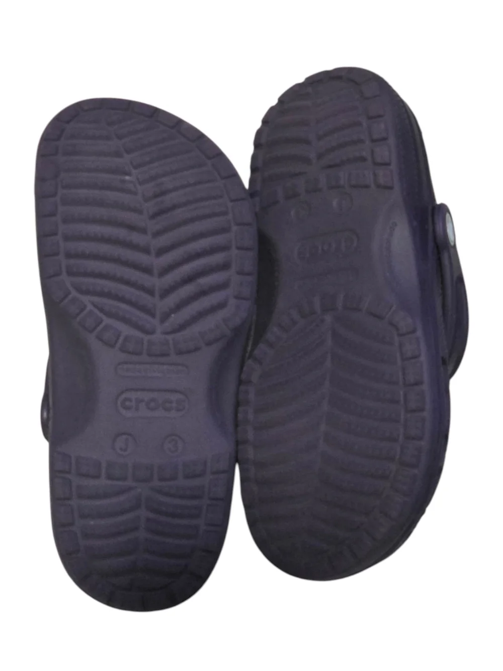 CROCS Kids Classic Clogs Dark Purple Youth Size 3 (J3) Like New